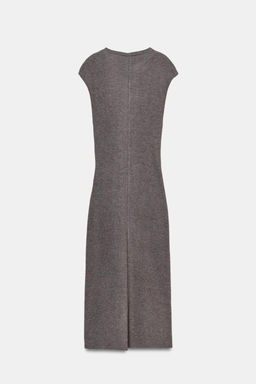 VESTIDO SOFT NUDO / Marr?n oscuro - Zara фото 9