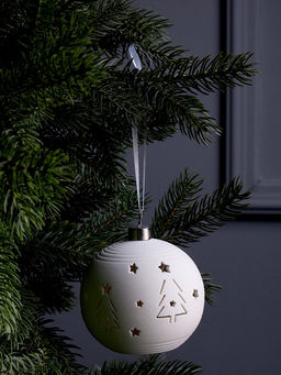 Ёлочный шар Ёлки, 99х9.8 см, 1 LED, от батареек LR443, свечение тёплое белое - Luazon lighting фото 2