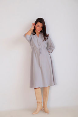 Martichelli Платье светло-серое  фото 7