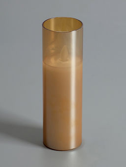 Светодиодная свеча «Золотистая», 18×5.5 см, от батареек AAx2, свечение тёплое белое