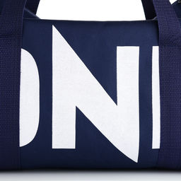 Сумка спортивная на молнии TEXTURA, с подкладкой, длинный ремень, маленький размер, с акцентным принтом, синяя