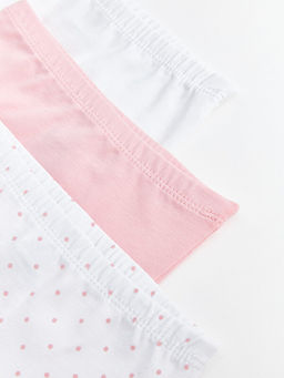 Beli Lastikli Bask?l? K?z Bebek Boxer 3l? - Waikiki фото 3