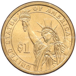 Монета 1 доллар 2010 года (D) США 14-й президент США Франклин Пирс