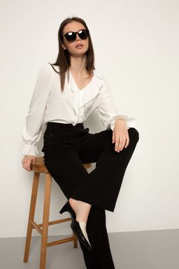 Блуза AURA 2055-164 молочный  фото 3