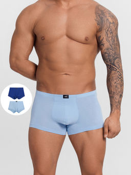 Трусы боксеры мужские в наборе, 2 шт пыльный голубой +гроза 411122-2