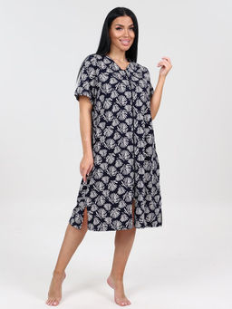 1501 ХАЛАТ ЖЕНСКИЙ (Синий) - А-дина фото 3