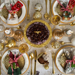 Набор новогодний «Этель» Winter holidays: скатерть 150×180 см ±3 см с ГМВО, салфетка 40×40 см - 8 шт., 100% хлопок