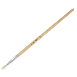 Набор кистей для рисования, коза, 8 штук: № 1, 2, 3, 4, 5, 6, 7, 8, круглые, деревянная ручка, международный размер