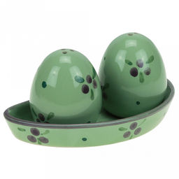 Можжевельник Набор для специй керамический Премиум Дуо: солонка, перечница, на подставке, в коробке (Россия)