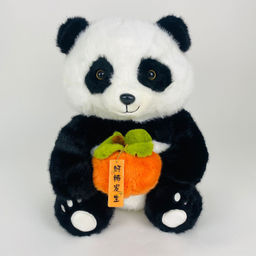 Мягкая игрушка Панда с персиком 33 см - Storyland фото 4