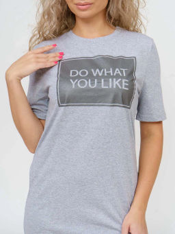 Платье женское, цвет серый черный