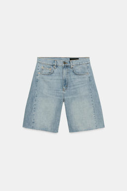 BERMUDA DENIM RELAXED TIRO MEDIO ZW COLLECTION / Azul claro - Zara фото 5