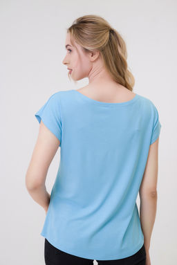 Футболка женская из вискозы Лирика бледно-голубой Call me angel - Амадэль фото 9