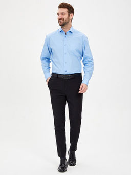 Сорочка мужская длинный рукав GREG 220/119/BL_V  фото 4