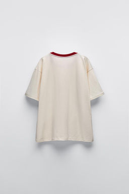 T-SHIRT WITH PIPING - Zara фото 3