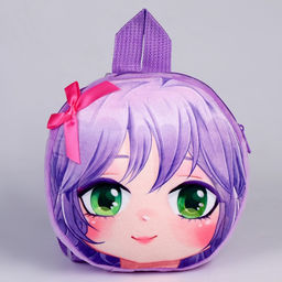 Рюкзак детский для девочки Аниме, плюшевый, фиолетовый