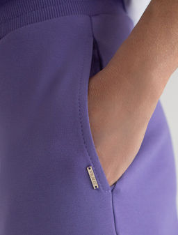 Прямые трикотажные брюки на резинке из футера двухнитки эластичные - Vilatte фото 4