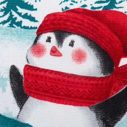 Набор новогодних кухонных полотенец Доляна Снежного настроения  35?60 см-2 штуки, 100% хлопок