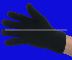 Цена за 12 пар. Перчатки мужские чёрные плотные арт. 22051 (2251)