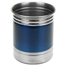 Банка для сыпучих продуктов из нержавеющей стали 0,85л, д10см, h12см, крышка пластмассовая с пароотводом, цветной корпус, синий, в коробке (Китай) - Домашняя мода фото 2