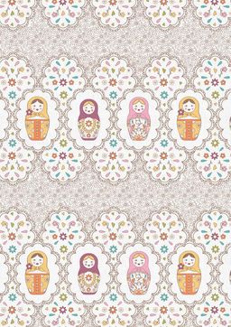 Ткань для пэчворка PEPPY КРОШКИ-МАТРЁШКИ ФАСОВКА 50 x 55 см 146 г/кв.м 5 100% хлопок