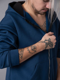 Зип Худи на молнии с начесом К550 Джинс