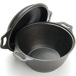 26025 Кастрюля 3 л.+кр/ск 2в1 24 см чугун MB (х2) - Mayer&boch фото 2