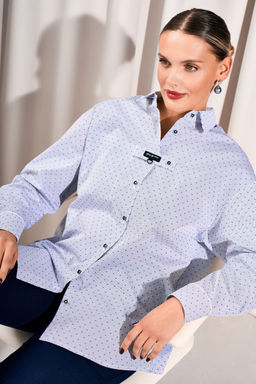Рубашка LISSANA 5037 белый синий