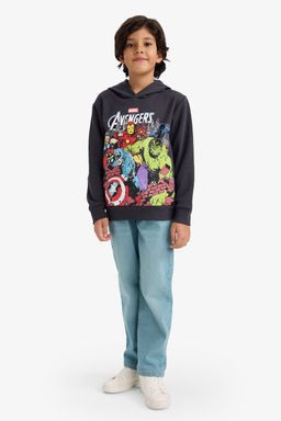 Marvel Avengers Kap__onlu __i Yumu_ak T_yl_ Sweatshirt Erkek _ocuk - Defacto фото 2