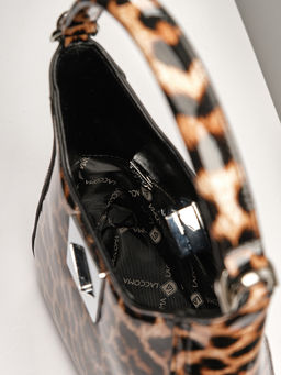 LACCOMA сумка Q8032-1-леопард бежевый натуральная кожа полиэстер фото 6