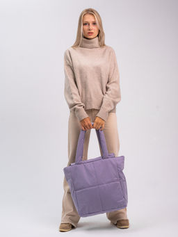 Сумка-шоппер "Зима" сирень