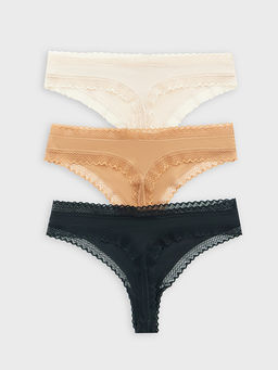 Трусы стринги женские в наборе, 3 шт - Mark formelle фото 9