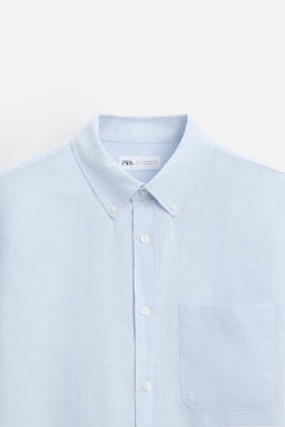 COTTON - LINEN SHIRT - Zara фото 24