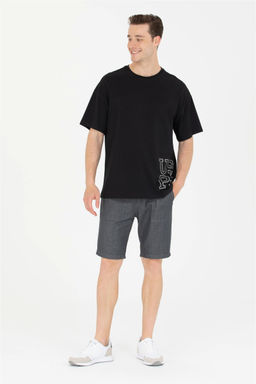 Мужская черная футболка оверсайз с круглым вырезом Неожиданная скидка в корзине - U.s. polo assn фото 4