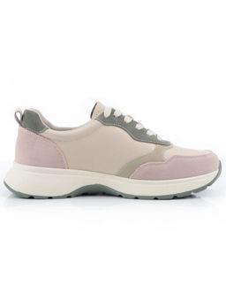 03-YC527-1 BEIGE Кроссовки женские (натуральная кожа)