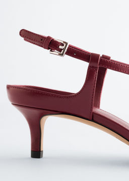 Tacones destalonados de piel con tiras cruzadas - H&m фото 2