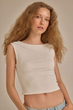 Приталенная футболка с коротким рукавом - Defacto фото 3