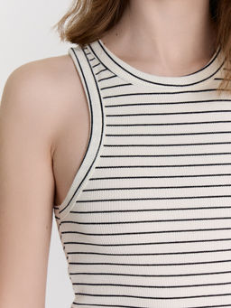 Топ женский Mark Formelle из хлопка с эластаном в полоску  фото 5