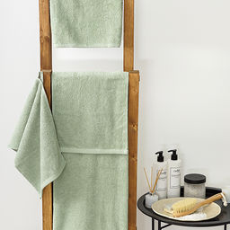 Набор махровых полотенец GINZA 2 шт. (50х90 - 1 шт., 70х140 - 1шт.), 100% хлопок, 450 гр./кв.м., Кэмел - Традиция фото 42