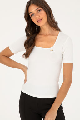 U. S. Polo Assn / Женская белая футболка - U.s. polo assn фото 9
