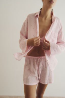 Camisa y pantal?n corto de pijama - H&m фото 14