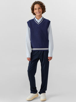 Жилет для мальчиков синего цвета - Mark formelle фото 4