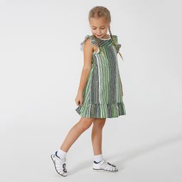 Платье для девочки Мотылек-зеленый - Мариша фото 4