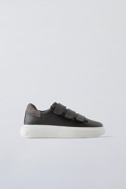 LEATHER PLIMSOLLS WITH STRAPS - Zara фото 2