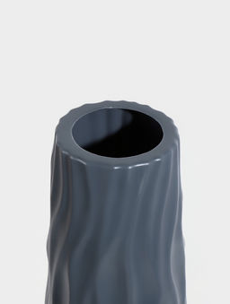 Ваза напольная «Логанс», 58×11 см, пластик, серая