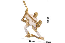 Статуэтка 20*8*26 см "Пара танцоров", золото