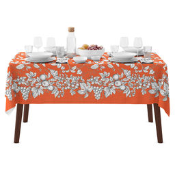 Скатерть 240х145см Фелиция, длина стола до 200см, на 10-12 персон, хлопок Комфорт 171г/м2, упаковка классическая, пакет ПВХ 25х41см, Домашняя мода (Россия)