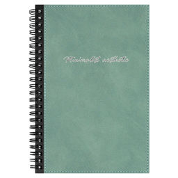 Записная книжка ESCALADA, А5, 96 л., арт. 70732/ 15 НУБУК БИРЮЗОВЫЙ (кожзам: 146х213 мм, интегральны