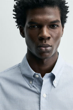 REGULAR FIT CHECK SHIRT - Zara фото 12