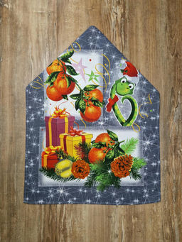 Полотенце вафельное рогожка Подарки р.45*60 - Domtrik фото 2